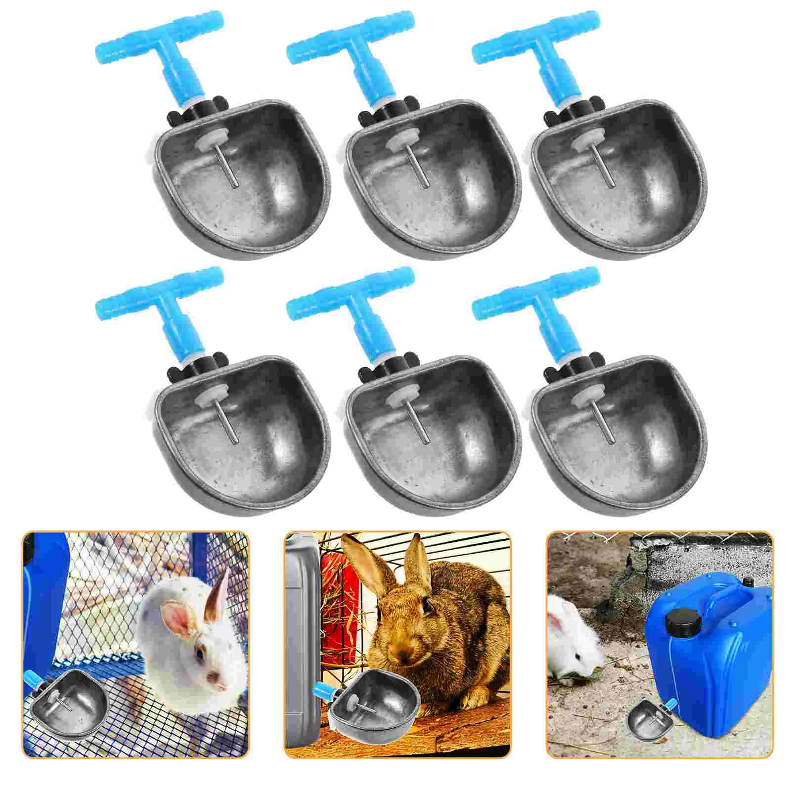 6 Pcs Rabbit Bowl Drinking Automatic Water Feeder Plastic Bunny Breeding Holder
6 Pcs Rabbit Bowl Drinking Automatic Water Feeder Plastic Bunny Breeding Holder