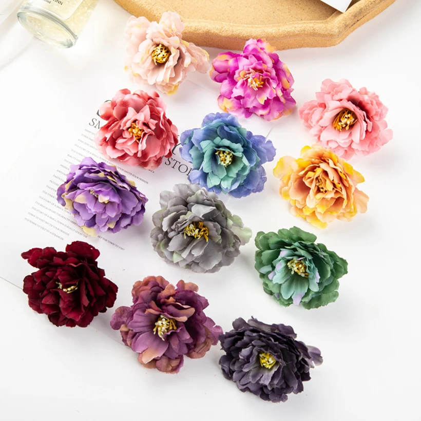 10Pcs/lot 6Cm Artificial Flowers for Scrapbooking Wedding Home Party Decoration Diy Candy Box Corsage Wreaths Silk Stamen Peony
10Pcs/lot 6Cm Artificial Flowers for Scrapbooking Wedding Home Party Decoration Diy Candy Box Corsage Wreaths Silk Stamen Peony