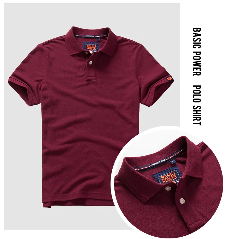 

Men tshirt polos 2023 Fashion Summer Men Lapel Cotton t-shirt Solid T-shirt luxury Basic man polos Male Classical Shirts for men