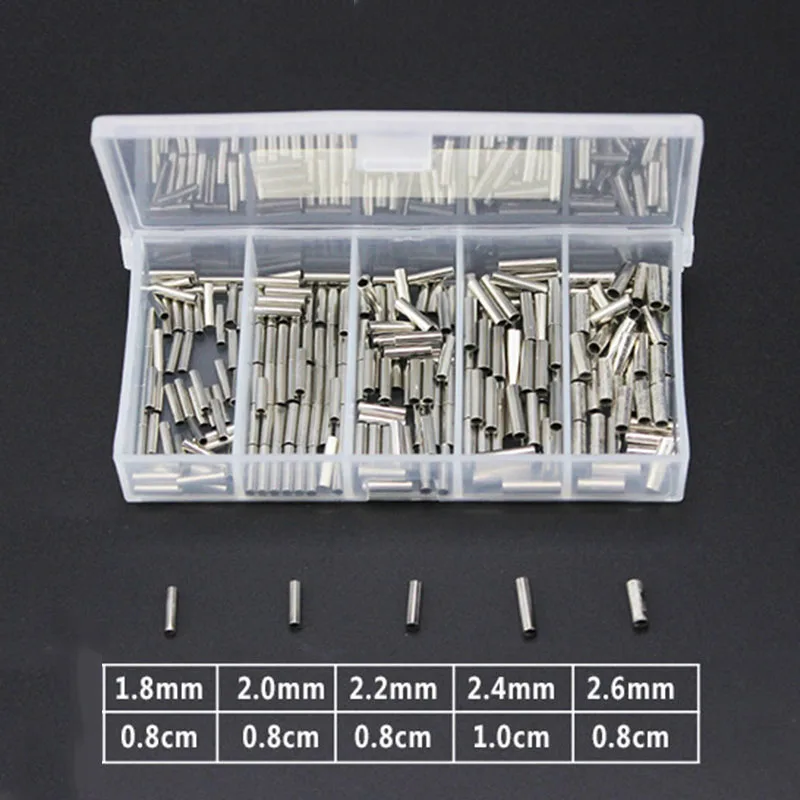 Metal Line crimp Fishing Connector Wire Lake Pond Stream 4 tube sizes Silver Tackle Sleeve Copper Tube Durable
Metal Line crimp Fishing Connector Wire Lake Pond Stream 4 tube sizes Silver Tackle Sleeve Copper Tube Durable