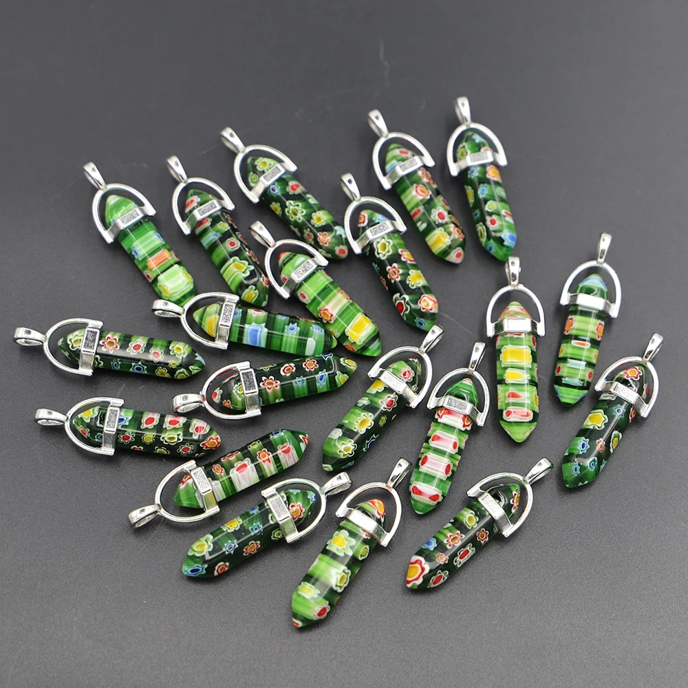 Natural Stone Pillar Hexagonal Thousand Flowers Quartz Pendants Necklaces Column Charms Jewelry Accessories Wholesale Gift 24Pcs
Natural Stone Pillar Hexagonal Thousand Flowers Quartz Pendants Necklaces Column Charms Jewelry Accessories Wholesale Gift 24Pcs