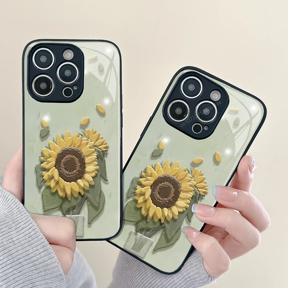 Oil Painting Sunflower Glass Phone Case For iPhone 14 13 12 11 Pro Max Mini XS Max X XR 7 8 Plus Se2 SE3 Protection Back Cover
Oil Painting Sunflower Glass Phone Case For iPhone 14 13 12 11 Pro Max Mini XS Max X XR 7 8 Plus Se2 SE3 Protection Back Cover