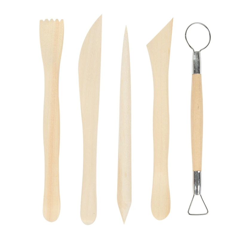 Clay Tools Kit 5Pcs Art Craft Clay Sculpting Tools Wooden Pottery Carving Set for DIY Sculpture Polymer Shapers Ceramic
Clay Tools Kit 5Pcs Art Craft Clay Sculpting Tools Wooden Pottery Carving Set for DIY Sculpture Polymer Shapers Ceramic
