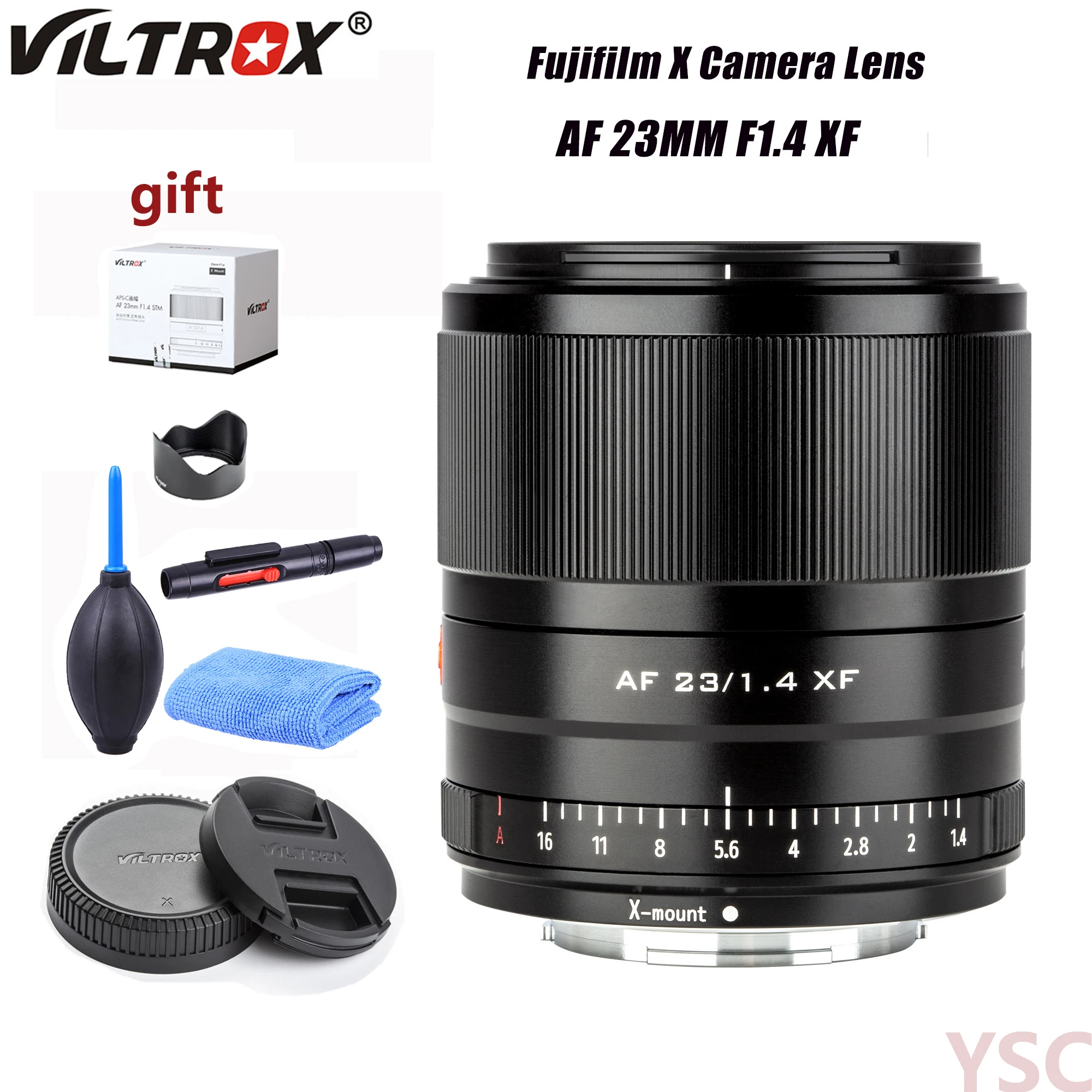 

VILTROX 23 мм F1.4 XF AF 23/1.4 STM Автофокус с фиксированным фокусом черные серебряные линзы для Fujifilm FUJI X X-T3 X20 Φ X pro3