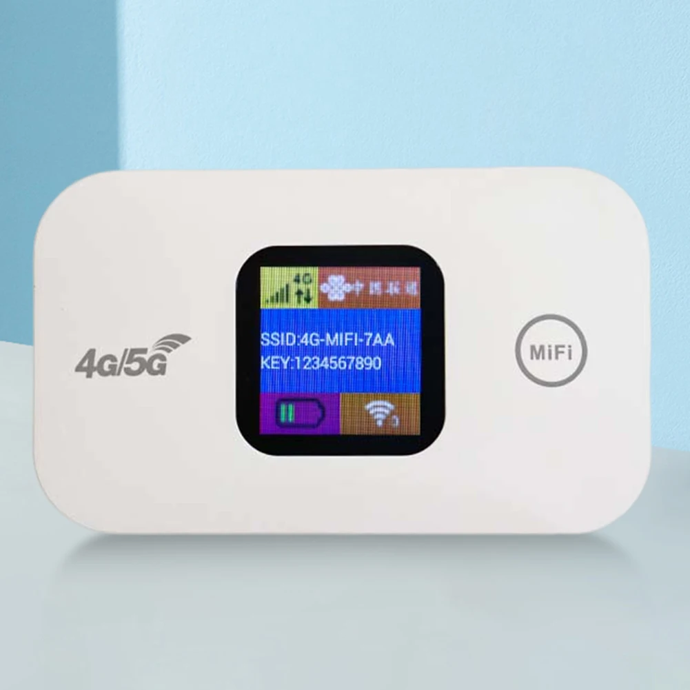 4G LTE Mobile WiFi Hotspot 150Mbps Mini 4G Router Sim Card Slot Portable Network Hotspot Device 2100mAh Colorful LED Display
4G LTE Mobile WiFi Hotspot 150Mbps Mini 4G Router Sim Card Slot Portable Network Hotspot Device 2100mAh Colorful LED Display