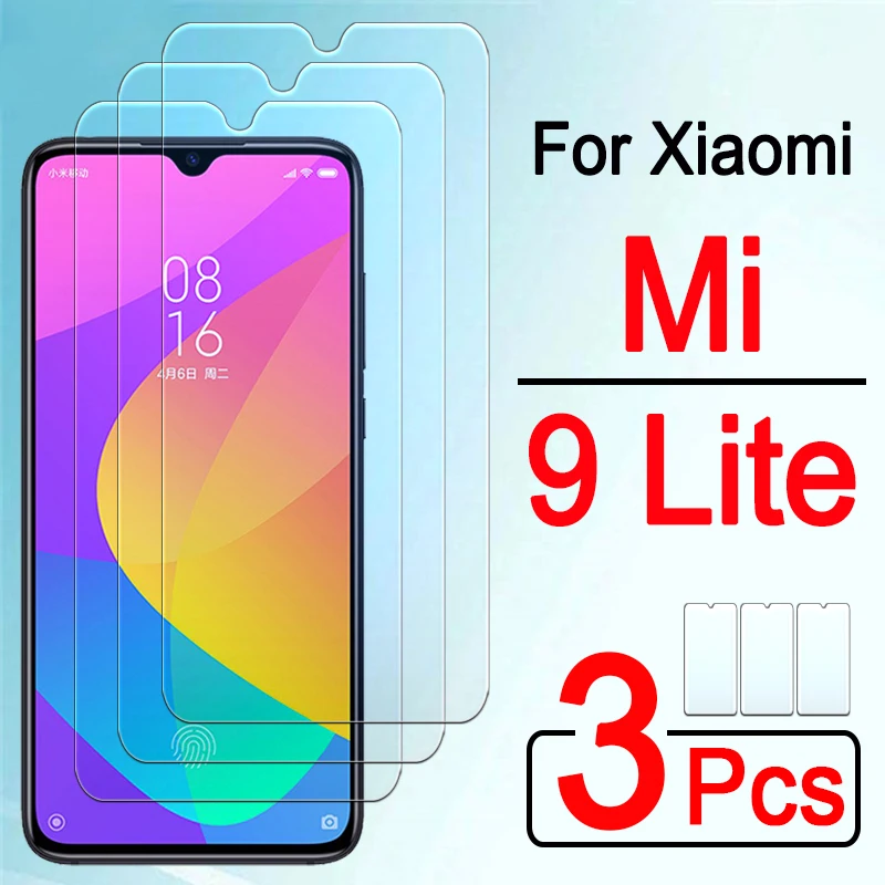 

3 pecas para xiaomi mi 9 lite filme protetor de tela xiomi mi 10 lite vidro macio temperadopoco x3 nfc pelicula protetora