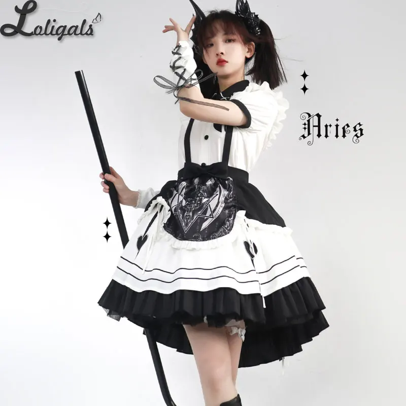 Костюм горничной Овен ~ в стиле панк с высокой и низкой юбкой в стиле "Лолита" от YLF
Костюм горничной Овен ~ в стиле панк с высокой и низкой юбкой в стиле "Лолита" от YLF