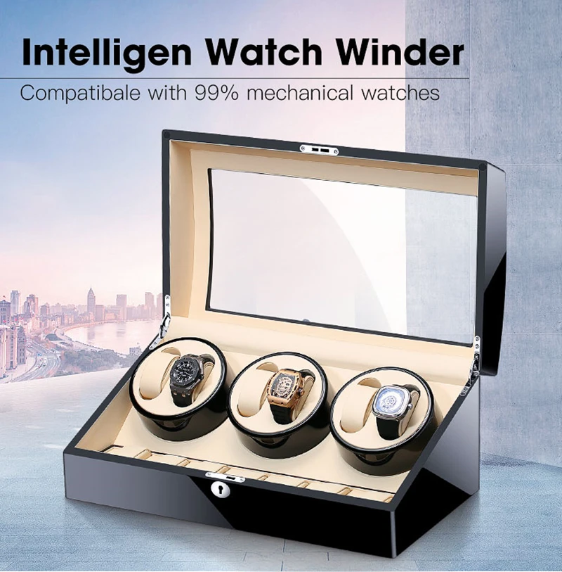 Wooden Watch Storage Box 6+7 Slots Luxury Automatic Watches Winder Battery Mechanical Winding Watches Holder Case Leather Safes
Wooden Watch Storage Box 6+7 Slots Luxury Automatic Watches Winder Battery Mechanical Winding Watches Holder Case Leather Safes