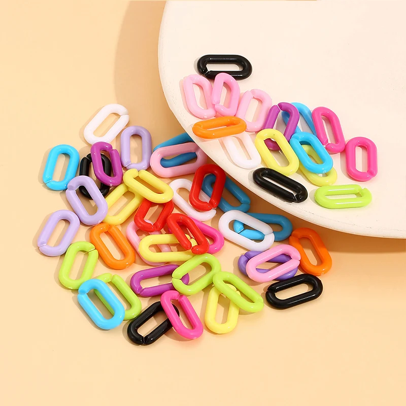 50pcs Colorful Geometric Acrylic Link Chain Lobster Clasp Keychains for DIY Bracelets Necklace Chain Jewelry Making Accessories
50pcs Colorful Geometric Acrylic Link Chain Lobster Clasp Keychains for DIY Bracelets Necklace Chain Jewelry Making Accessories