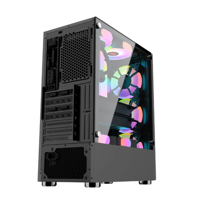 Desktop Computer Case Mid-Tower ATX/M-ATX/ITX Acrylic Side Panel RGB Gaming Computer PC Case USB 3.0/USB 2.0/HDD/SSD
Desktop Computer Case Mid-Tower ATX/M-ATX/ITX Acrylic Side Panel RGB Gaming Computer PC Case USB 3.0/USB 2.0/HDD/SSD