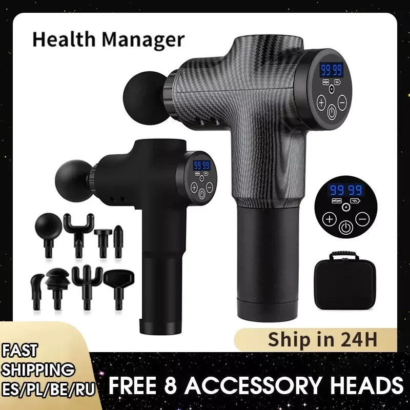 Health Manager Massage Gun 99 Speed vibration Electric Back neck Massager Pistol For Body Deep Relief Pain Slimming Fascial gun
Health Manager Massage Gun 99 Speed vibration Electric Back neck Massager Pistol For Body Deep Relief Pain Slimming Fascial gun