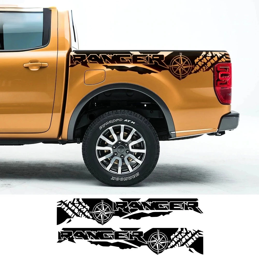 2PCS Pvc Car Stickers Tire Stamping Compass Adventure Off Road Graphic Decals for Ford Ranger Raptor Pickup Accessories
2PCS Pvc Car Stickers Tire Stamping Compass Adventure Off Road Graphic Decals for Ford Ranger Raptor Pickup Accessories
