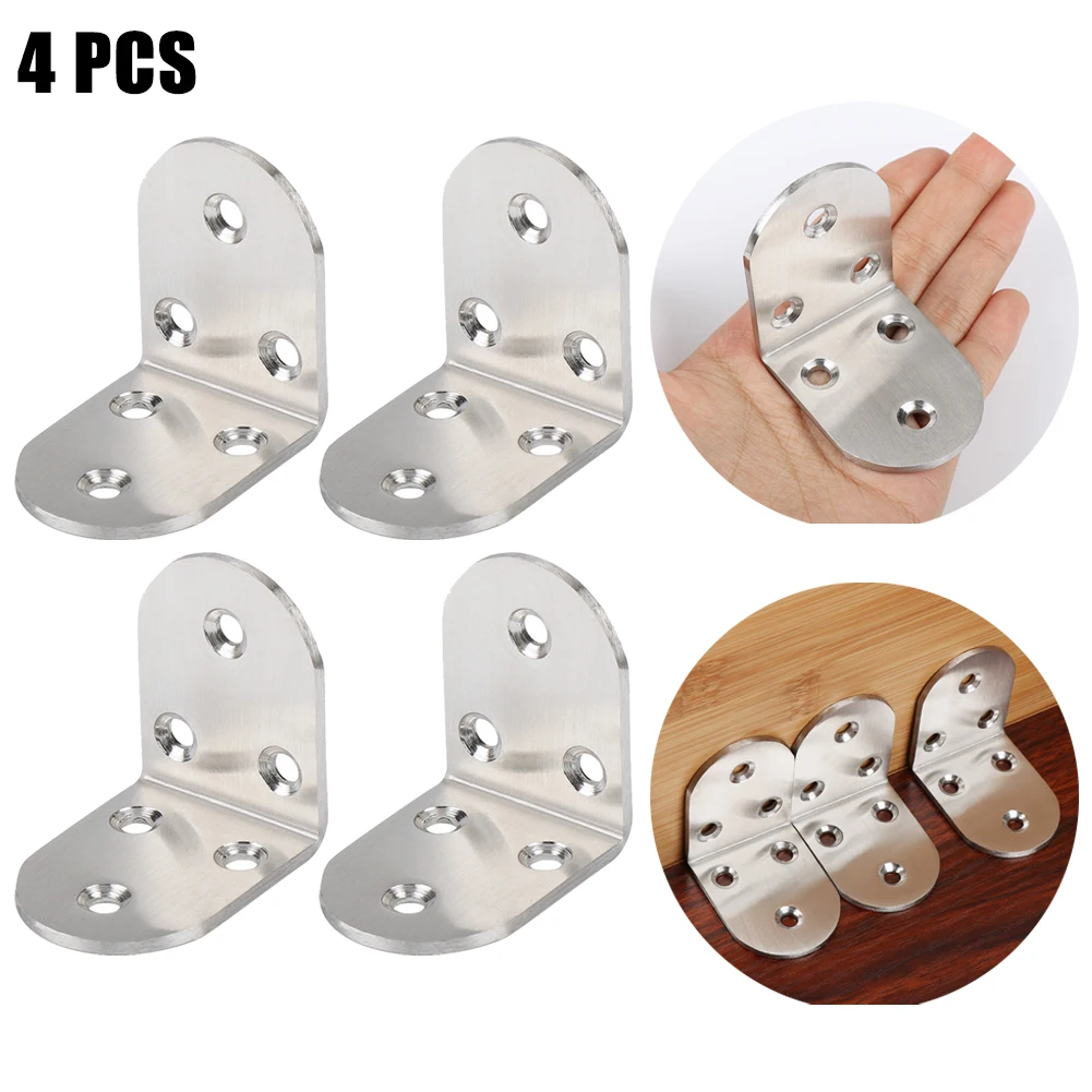 4pcs 50mmx50mmx38mm Stainless Steel Corner Brace Joint L-Shape Angle Bracket Nails Screws Fasteners Braces Brackets
4pcs 50mmx50mmx38mm Stainless Steel Corner Brace Joint L-Shape Angle Bracket Nails Screws Fasteners Braces Brackets