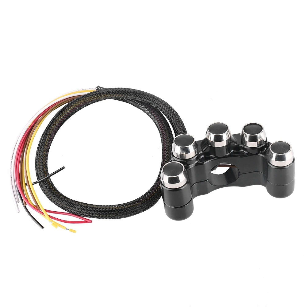 7/8inch 22mm Motorcycle CNC Aluminium Handlebar Switch ON/OFF Automatic Return 5 Button Handlebar Switch Handlebar Switch
7/8inch 22mm Motorcycle CNC Aluminium Handlebar Switch ON/OFF Automatic Return 5 Button Handlebar Switch Handlebar Switch