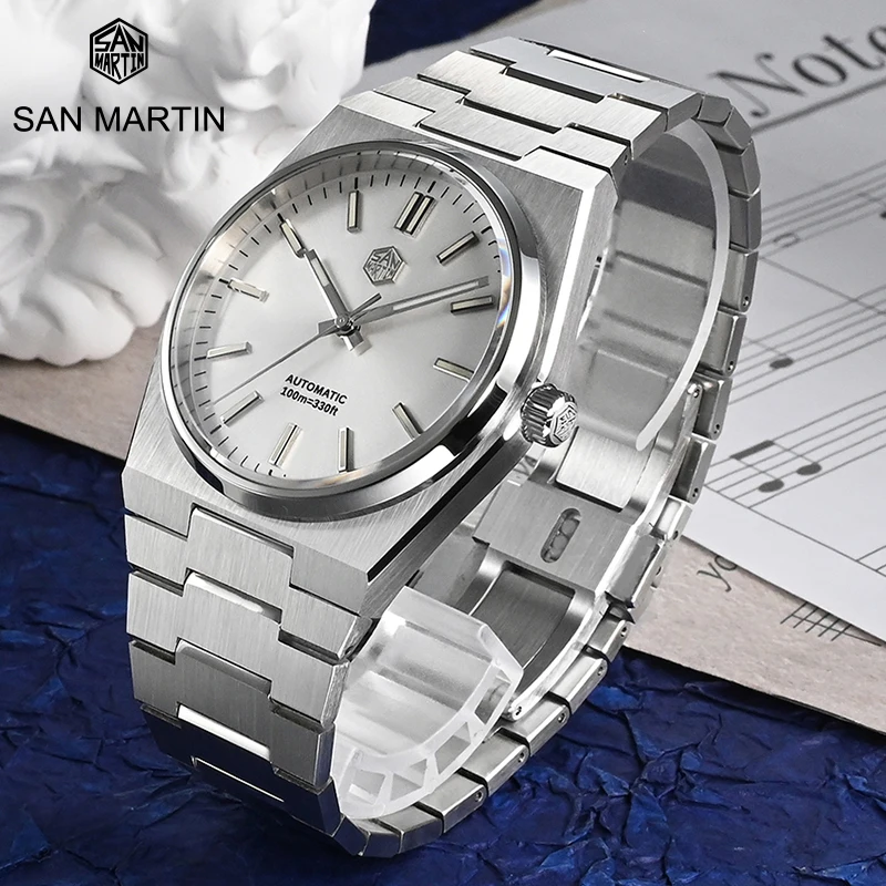 Мужские часы San Martin 40 мм Miyota 9015 классические роскошные автоматические механические часы с быстроразъемным браслетом из нержавеющей стали
Мужские часы San Martin 40 мм Miyota 9015 классические роскошные автоматические механические часы с быстроразъемным браслетом из нержавеющей стали