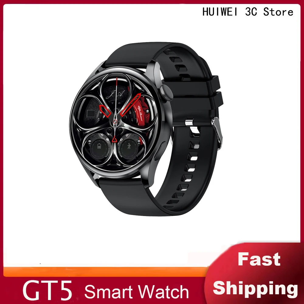 

2023 GT5 Смарт-часы, браслет, Bluetooth, Беспроводная зарядка, пульсометр, артериальное давление, спортивные часы