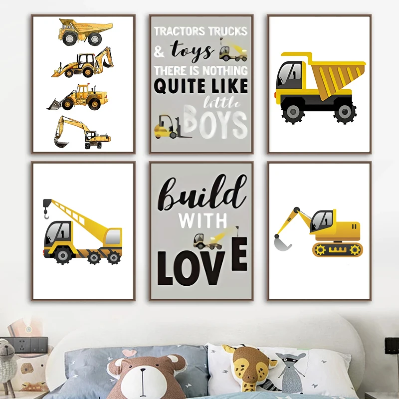 Simplified Cartoon Version Of The Engineering Vehicle Geometric Abstract Excavator Children’s Bedroom Decorative Spray Painting
Simplified Cartoon Version Of The Engineering Vehicle Geometric Abstract Excavator Children’s Bedroom Decorative Spray Painting