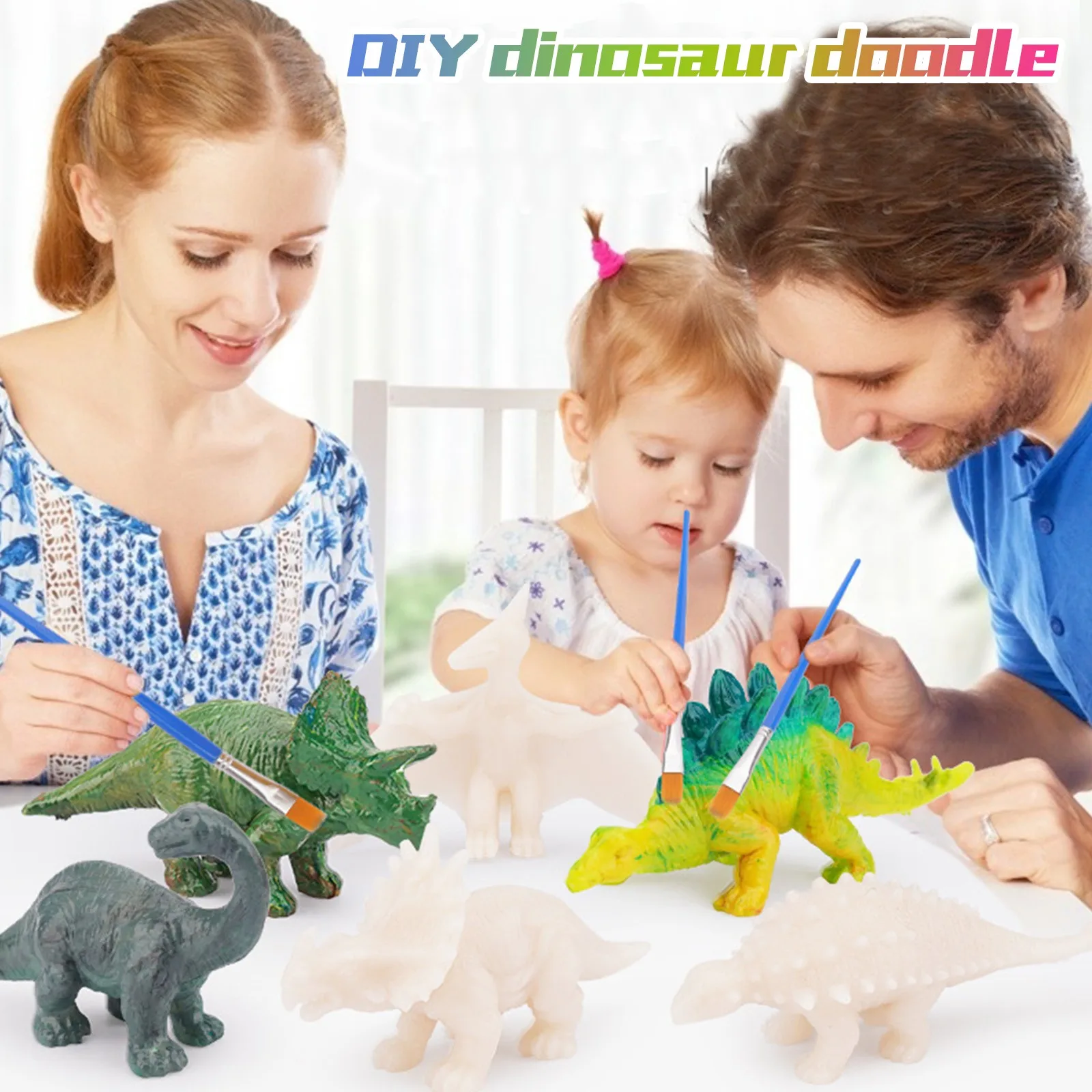 

Набор для скалолазания для малышей, 1-3 картины, игрушка, статуя динозавра, мировые поделки, Создание украшений, образование динозавров
