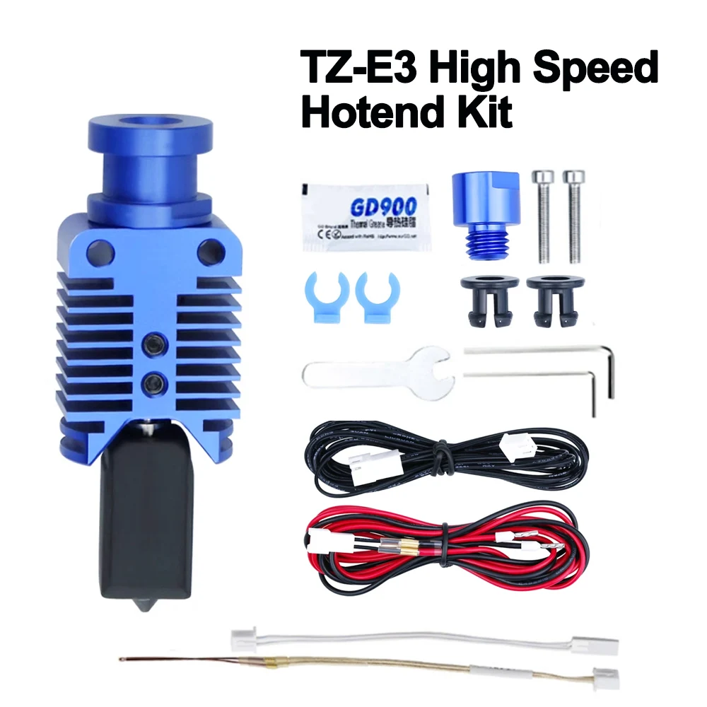 Upgraded TZ-End3 High Speed Hotend Kit CHT Hardened Steel Nozzle High Temperature Extrusion Kit For Ender 3/V2/CR10S/VORON 2.4
Upgraded TZ-End3 High Speed Hotend Kit CHT Hardened Steel Nozzle High Temperature Extrusion Kit For Ender 3/V2/CR10S/VORON 2.4
