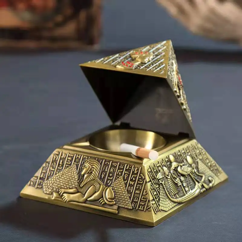 Egyptian Pharaoh Metal Ashtray Pyramid Ashtray Herb Ashtray Weed Ashtray Home Creative Furniture Decoration Smoking Accessories
Egyptian Pharaoh Metal Ashtray Pyramid Ashtray Herb Ashtray Weed Ashtray Home Creative Furniture Decoration Smoking Accessories