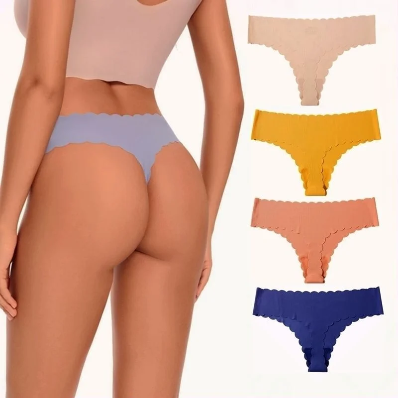 Women's underwear traceles wavy edge cotton crotch bikini t-pants briefs Sexy Thongs g string Seamless Panties Tanga Lingerie
Women's underwear traceles wavy edge cotton crotch bikini t-pants briefs Sexy Thongs g string Seamless Panties Tanga Lingerie