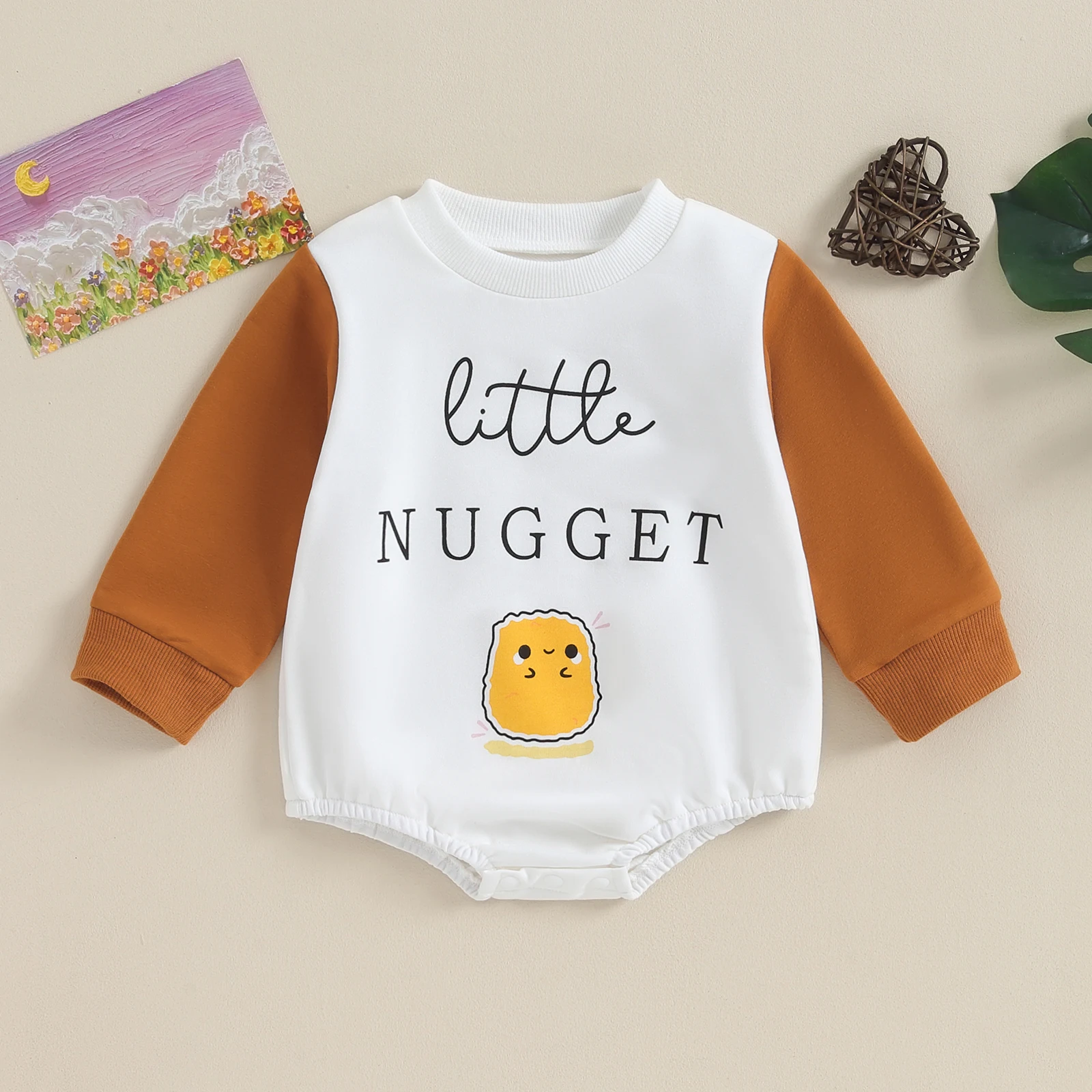 Комбинезон детский хлопковый с длинным рукавом, с мультяшным принтом «Nugget», Осенний комбинезон с треугольным низом для новорожденных мальчиков и девочек
Комбинезон детский хлопковый с длинным рукавом, с мультяшным принтом «Nugget», Осенний комбинезон с треугольным низом для новорожденных мальчиков и девочек