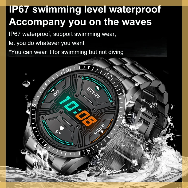 Newest Smart Watches Men Full Touch Screen Sports Fitness Watch IP67 Waterproof Bluetooth For Android ios smartwatch Mens+box
Newest Smart Watches Men Full Touch Screen Sports Fitness Watch IP67 Waterproof Bluetooth For Android ios smartwatch Mens+box