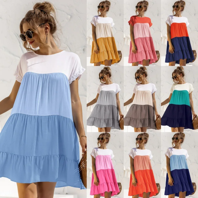 Color Matching Loose Dress Spring And Summer Best Dress Summer Dress Woman Dress Office Dress Chiffon Dress Runway Dress
Color Matching Loose Dress Spring And Summer Best Dress Summer Dress Woman Dress Office Dress Chiffon Dress Runway Dress
