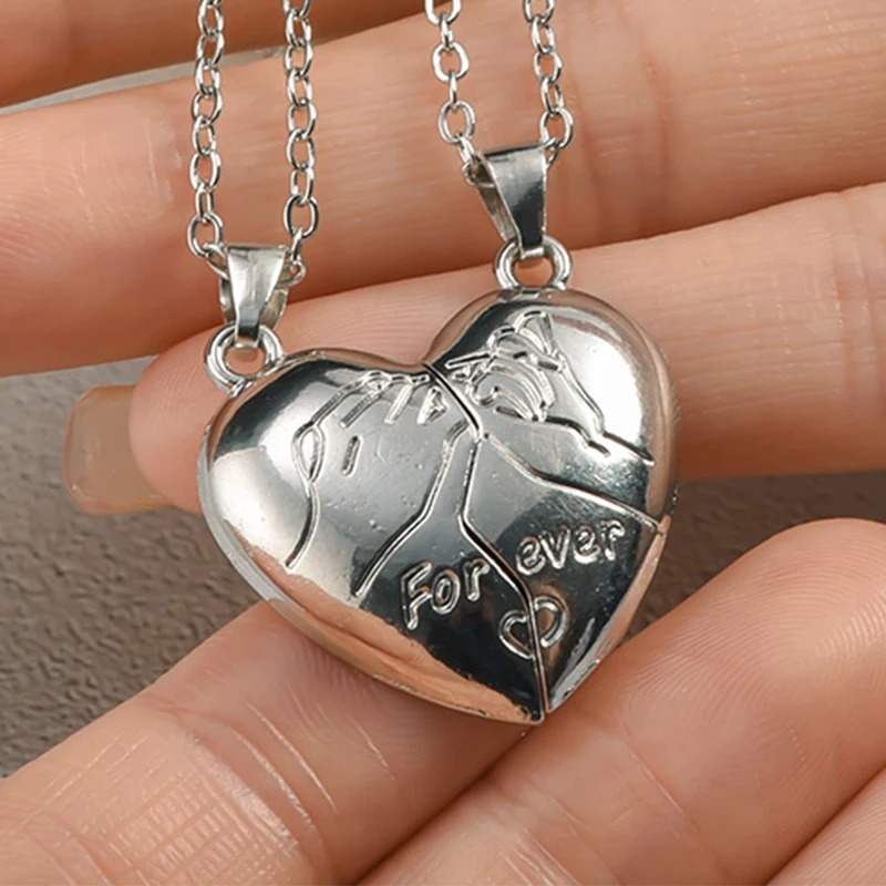 Ожерелье магнитное для влюбленных с крючком, в форме сердца 
Ожерелье магнитное для влюбленных с крючком, в форме сердца