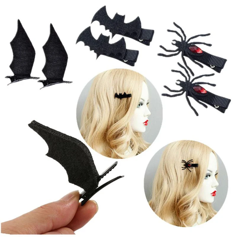 2 шт., заколки для волос в виде чёрного дьявола 
2 шт., заколки для волос в виде чёрного дьявола