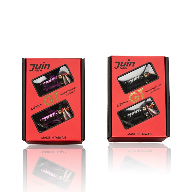Juin Tech GT-F Line Pull Hydraulic Disc Brake caliper Road Disc CX Gravel 160mm GT F 4 Piston Flat mount Black Silver Red
Juin Tech GT-F Line Pull Hydraulic Disc Brake caliper Road Disc CX Gravel 160mm GT F 4 Piston Flat mount Black Silver Red
