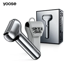 yoose T1 Electric Razor for Men, Waterproof Foil Shaver, Rechargeable, Wet & Dry Foil Shaver for Men, Portable Leather Case