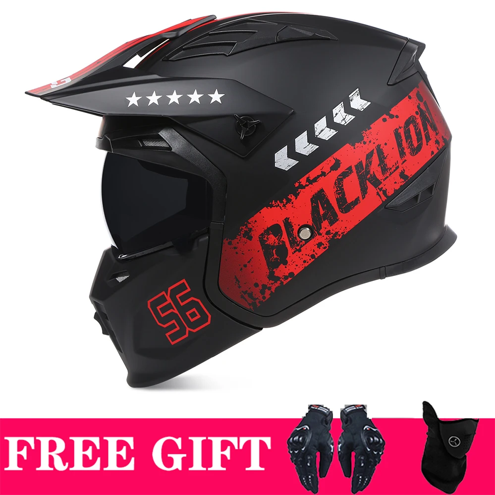 Latest Ece Approved Full Face Modular Motorcycle Helmet Detachable Chin Vintage Off Road Helmet Jet AM DH Racing Cascos Moto DOT
Latest Ece Approved Full Face Modular Motorcycle Helmet Detachable Chin Vintage Off Road Helmet Jet AM DH Racing Cascos Moto DOT