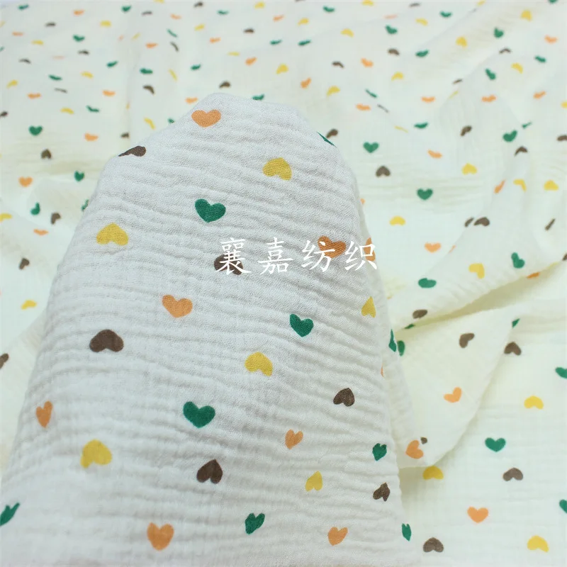 100% хлопок, двухслойный марлевый креп, классическая домашняя одежда с маленьким сердцем, пижамная ткань
100% хлопок, двухслойный марлевый креп, классическая домашняя одежда с маленьким сердцем, пижамная ткань