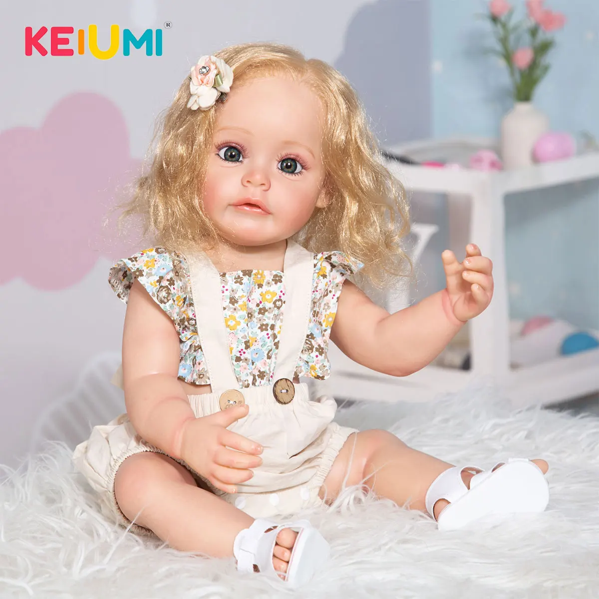 55 CM Full Silicone Reborn Baby Dolls Rooted Fiber Hair Toddler Boneca Dolls Toy Waterproof Toy Kids Playmate XMAS Gift
55 CM Full Silicone Reborn Baby Dolls Rooted Fiber Hair Toddler Boneca Dolls Toy Waterproof Toy Kids Playmate XMAS Gift