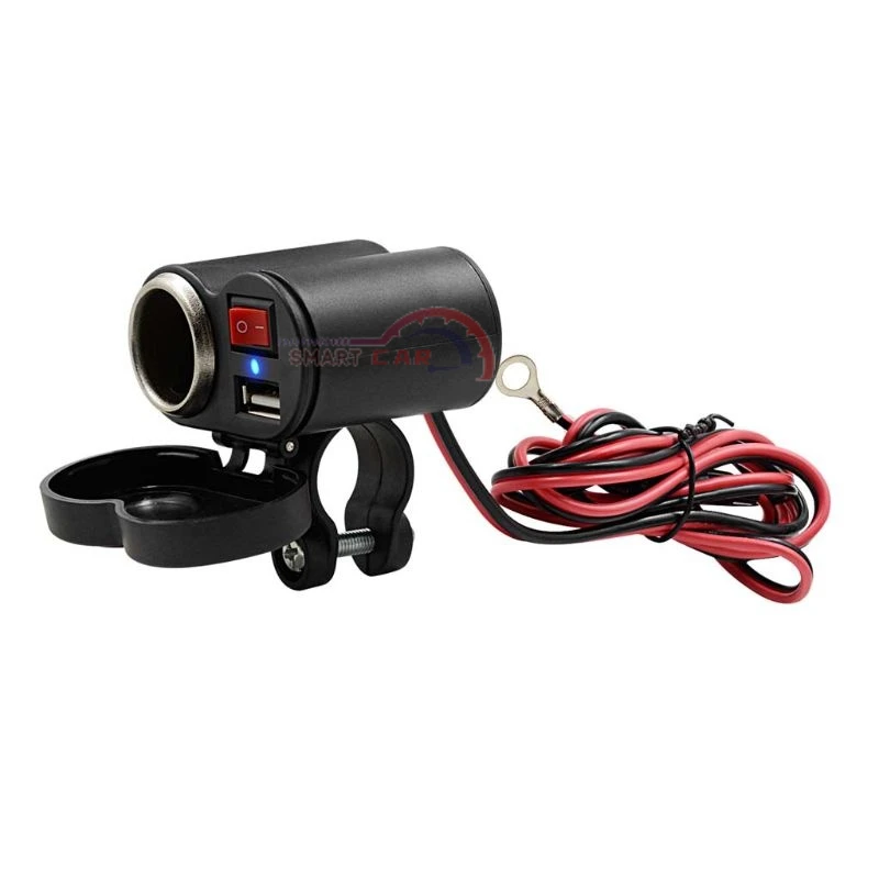 12V Motorcycle Handlebar USB Charger Waterproof Cigaret-te Lighter Socket with Switch for Cellphones Mobile Tablets GPS
12V Motorcycle Handlebar USB Charger Waterproof Cigaret-te Lighter Socket with Switch for Cellphones Mobile Tablets GPS