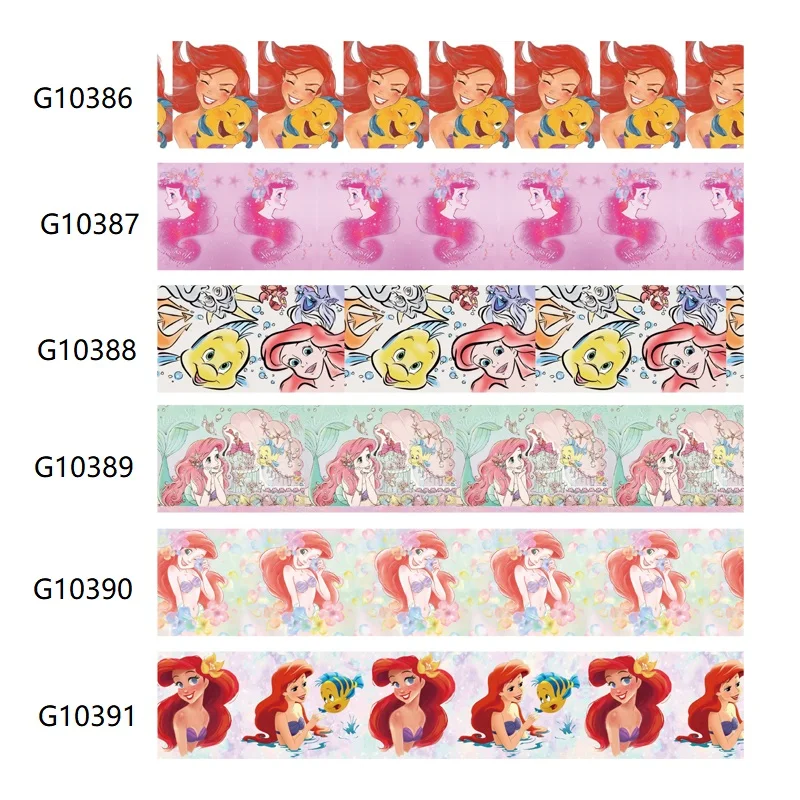 10yards Disney Ariel Princess Grosgrain Ribbon for DIY Printed Bows Craft Supplies Decoration Material 
10yards Disney Ariel Princess Grosgrain Ribbon for DIY Printed Bows Craft Supplies Decoration Material