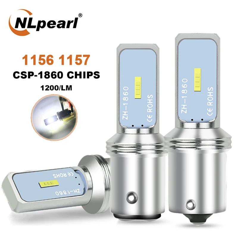 NLpearl 2X Signal Lamp 1157 Led Bay15d P21/5W Brake Lamp CSP 1860SMD P21w Led 1156 Ba15s Bau15s Py21w Car Turn Signal Lights 12V
NLpearl 2X Signal Lamp 1157 Led Bay15d P21/5W Brake Lamp CSP 1860SMD P21w Led 1156 Ba15s Bau15s Py21w Car Turn Signal Lights 12V