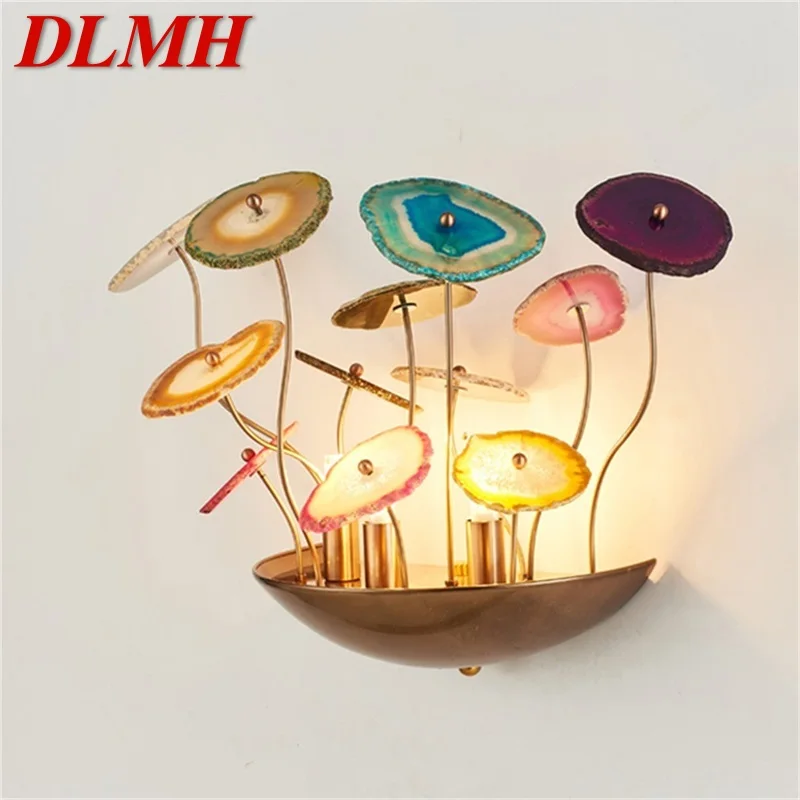 DLMH Modern Wall Lamp Creative Design Agate Lotus Leaf Sconce LED Living Room Corridor Decorative Lighting
DLMH Modern Wall Lamp Creative Design Agate Lotus Leaf Sconce LED Living Room Corridor Decorative Lighting