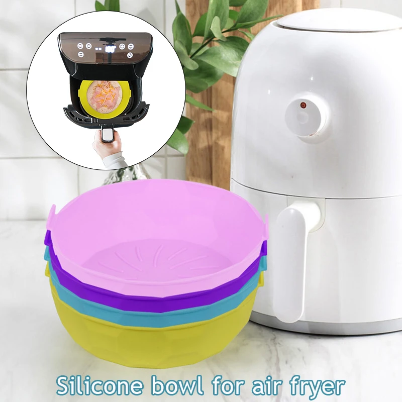 Silicone Air Fryers Oven Baking Tray Fried Pizza Chicken Mat AirFryer Silicone Pot Round Reusable Cake Pan Air Fryer Accessories
Silicone Air Fryers Oven Baking Tray Fried Pizza Chicken Mat AirFryer Silicone Pot Round Reusable Cake Pan Air Fryer Accessories