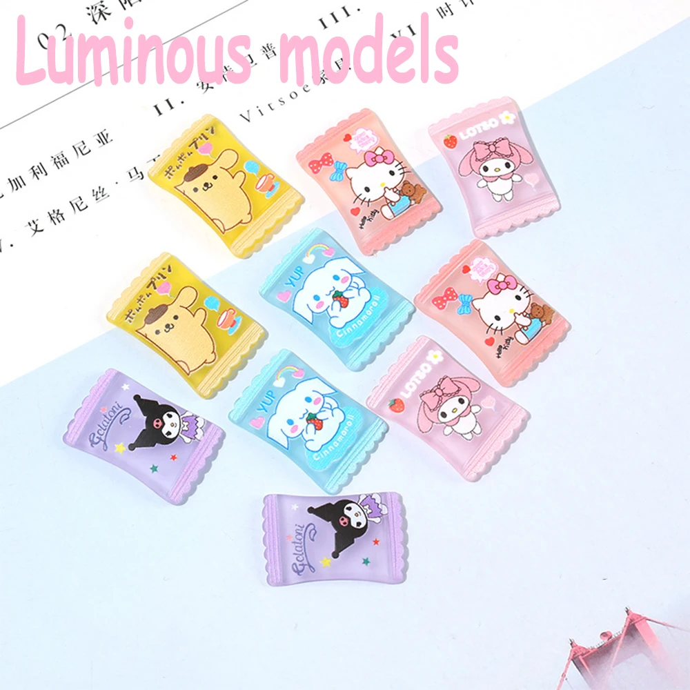 10Pcs Cartoon Sanriod Frosted Luminous Cartoon Candy Shape Resin Diy Decor Earring Phone Shell Patch Hair Accessorie Jewelry Toy
10Pcs Cartoon Sanriod Frosted Luminous Cartoon Candy Shape Resin Diy Decor Earring Phone Shell Patch Hair Accessorie Jewelry Toy