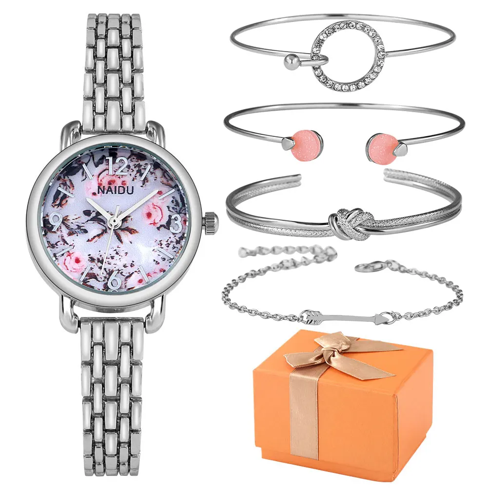8 Types Fashion Luxury Women Watch Set Opening Bracelet 6pcs Set Chain Bangle Gift Box for Women Engagement Jewelry Gifts Set
8 Types Fashion Luxury Women Watch Set Opening Bracelet 6pcs Set Chain Bangle Gift Box for Women Engagement Jewelry Gifts Set