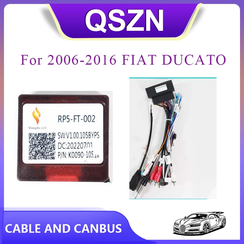

Canbus Box For 2006-2016 FIAT DUCATO DVD Car Player Raise RP5-FT-002/FT-SS-03 Wiring Cable