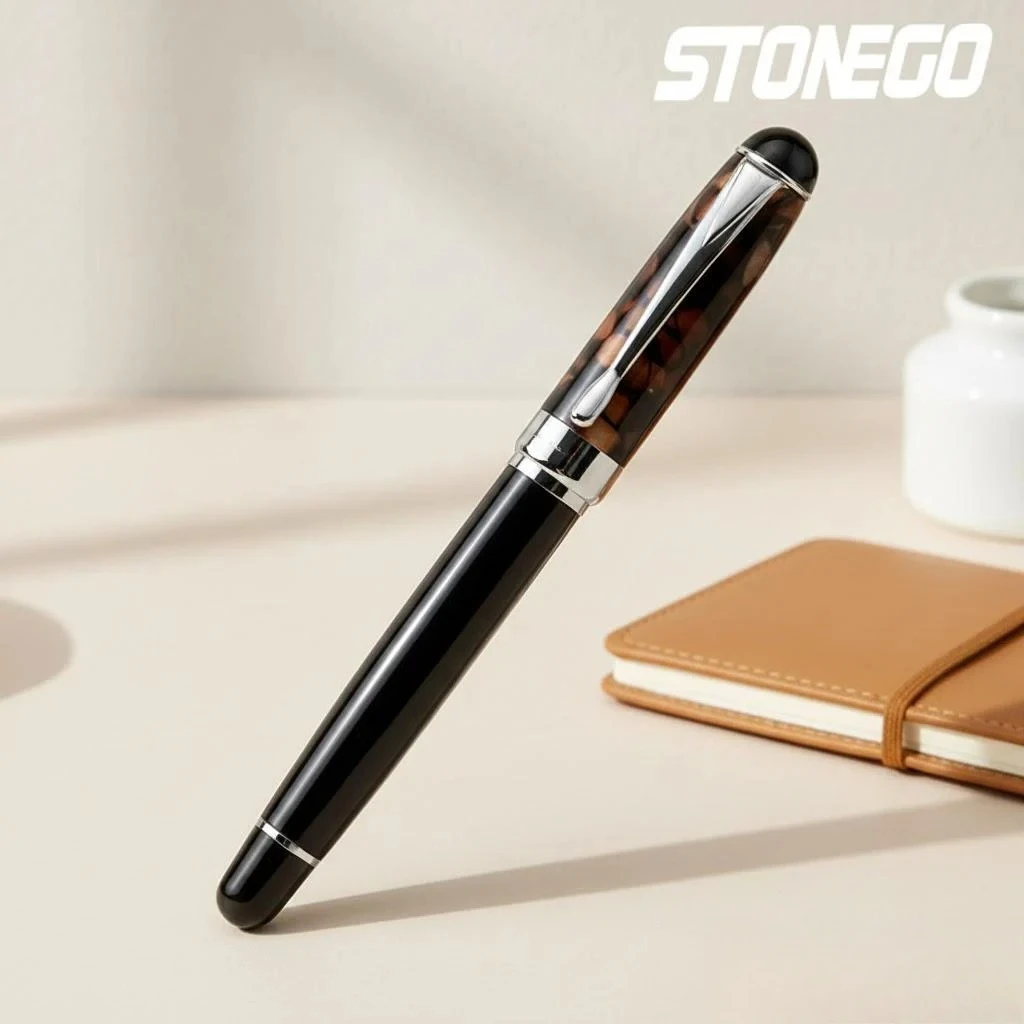 STONEGO Перьевая ручка Кофе/Золото
STONEGO Перьевая ручка Кофе/Золото