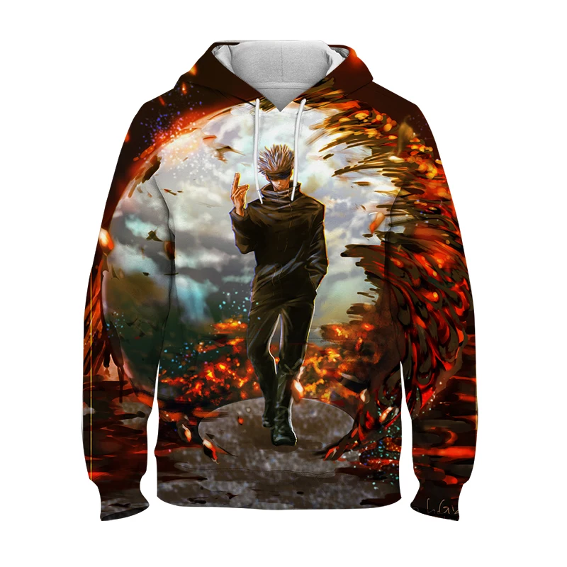 Japan Anime Jujutsu Kaisen Gojo Satoru Printed Men Hoodie Loose Streetwear Pullovers Tops Long Sleeves Unisex Sweatshirts Winter
Japan Anime Jujutsu Kaisen Gojo Satoru Printed Men Hoodie Loose Streetwear Pullovers Tops Long Sleeves Unisex Sweatshirts Winter