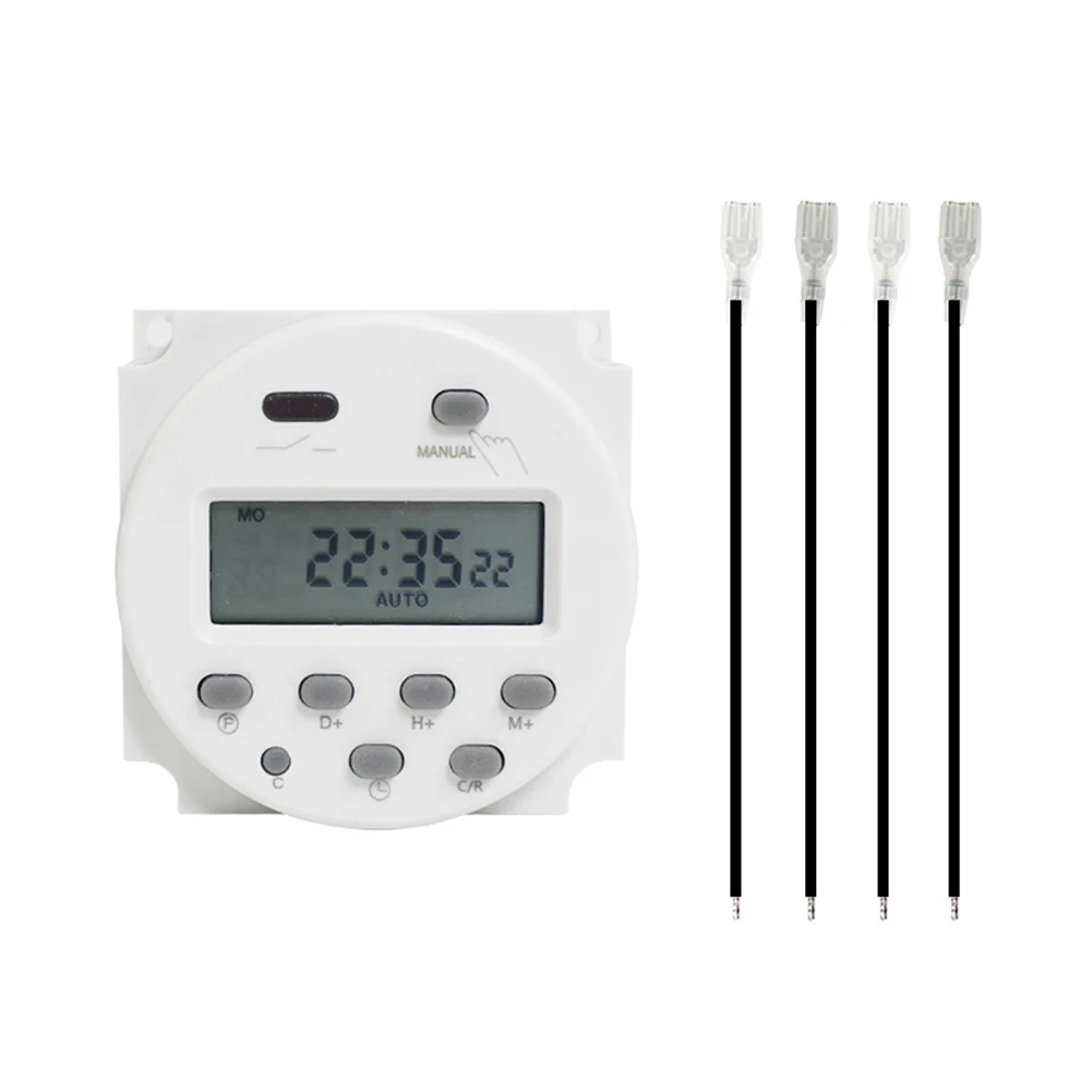 Digital Timers DC/AC 12V 16A LCD Display 7 Days Weekly Programmable Timer Switch Time Relay Control Timed Power Off Cycle Switch
Digital Timers DC/AC 12V 16A LCD Display 7 Days Weekly Programmable Timer Switch Time Relay Control Timed Power Off Cycle Switch