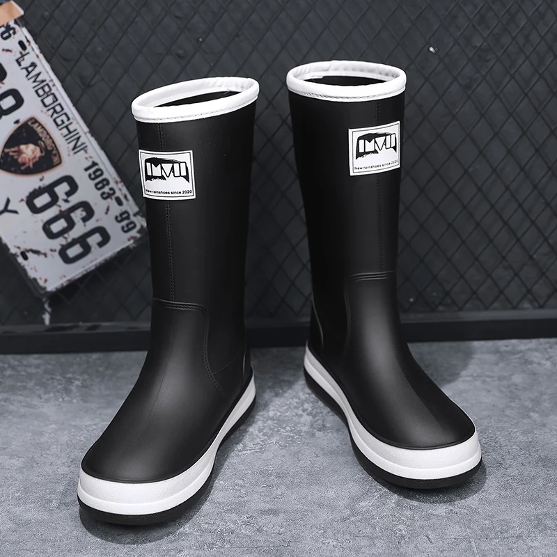 Hot Rain Boots For Men Outdoor Non-Slip Fishing Water Boots Construction Site Work Rubber Shoes Labor Protection New Autumn 
Hot Rain Boots For Men Outdoor Non-Slip Fishing Water Boots Construction Site Work Rubber Shoes Labor Protection New Autumn