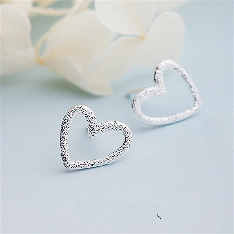Minimalism Charm Female Heart Stud Earring Silver Earrings for Women Girls Wedding Engagement Gift Fine Jewelry Pendientes Mujer
Minimalism Charm Female Heart Stud Earring Silver Earrings for Women Girls Wedding Engagement Gift Fine Jewelry Pendientes Mujer