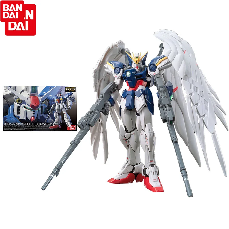 

Bandai Gundam Assembled Model RG 1/144 XXXG-00W0 Wing Gundam Zero Custom Clear Color Base Limited Genuine Figure Children Toys