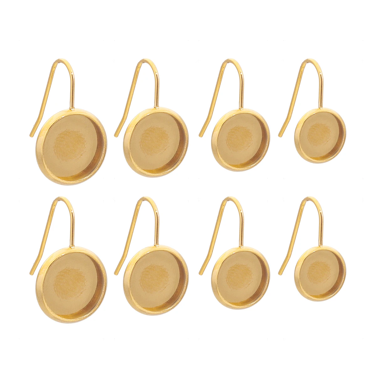 10pcs Stainless Steel PVD Gold Plating DIY French Lever Back Earrings Blank Base,Fit 8/10/12mm Glass Cabochons Buttons Wholesale
10pcs Stainless Steel PVD Gold Plating DIY French Lever Back Earrings Blank Base,Fit 8/10/12mm Glass Cabochons Buttons Wholesale